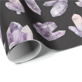 Purple Amethyst Crystals ラッピングペーパー (ロールコーナー)
