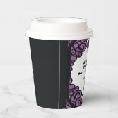 Purple and Black Gated Rose Princess Birthday  紙コップ (右)