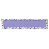 Purple and blue floral medium table runner ショートテーブルランナー (横)