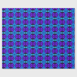 Purple and blue Kaleidoscope Fractal Pattern ラッピングペーパー