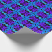 Purple and blue Kaleidoscope Fractal Pattern ラッピングペーパー (角)
