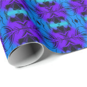 Purple and blue Kaleidoscope Fractal Pattern ラッピングペーパー (ロールコーナー)