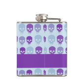 Purple and blue melting skulls pattern フラスク (裏面)