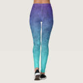 Purple And Blue Mixed Colors Leggings レギンス (裏面)