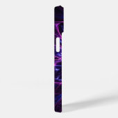 Purple and Blue Neon Mandala Phone Case - Glowing  Case-Mate iPhoneケース (裏面 / 右)