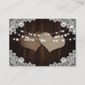 Purple and Blue Postponed Wedding Announcement エンクロージャーカード (裏面)