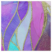 Purple and Blue Stained Glass Mosaic pattern ファブリック (見本)