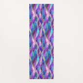 Purple and Blue Stained Glass Mosaic pattern ヨガマット (正面)
