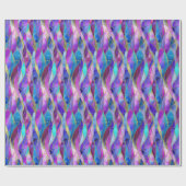 Purple and Blue Stained Glass Mosaic pattern ラッピングペーパー (フラット)