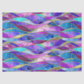 Purple and Blue Stained Glass Mosaic pattern 薄葉紙 (正面)