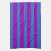 Purple and Blue Stripes キッチンタオル (縦)