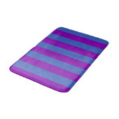 Purple and Blue Stripes バスマット (アングル)