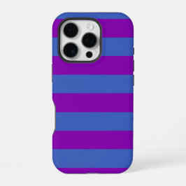Purple and Blue Stripes iPhone 16 Proケース