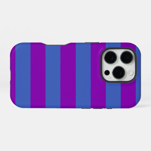 Purple and Blue Stripes iPhoneケース (裏面横)