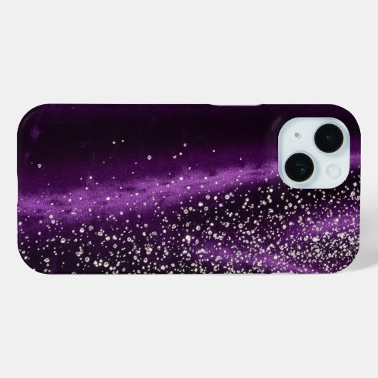 Purple and diamonds - Stunning Case-Mate iPhoneケース (裏面 (横))