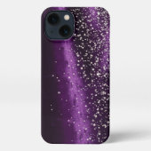 Purple and diamonds - Stunning Slim Fit iPhoneケース (裏面)