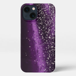 Purple and diamonds - Stunning Slim Fit iPhone 13ケース