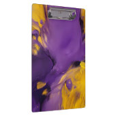 Purple and Gold Abstract クリップボード (右)