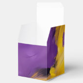 Purple and Gold Abstract フェイバーボックス (オープン)