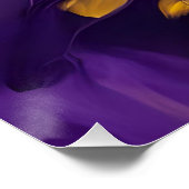 Purple and Gold Abstract ポスター (コーナー)