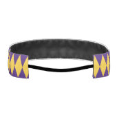 Purple and Gold Diamond Non-Slip Headbands - LSU  アスレチックヘッドバンド (裏面)