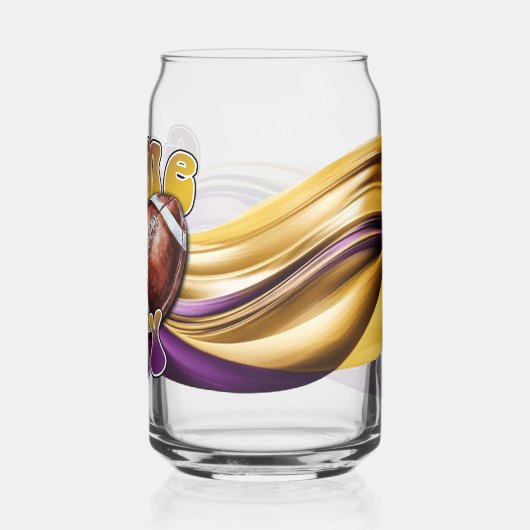 Purple and Gold Game day ガラス缶 (裏面)