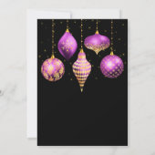 Purple and Gold Ornament Exchange Party 招待状 (裏面)