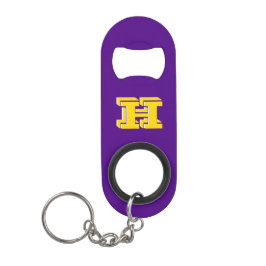 Purple and Gold Stainless Keychain Bottle Opener キーホルダー栓抜き