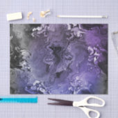 Purple and Gray Marble Agate 薄葉紙 (クラフト)