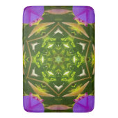 PURPLE AND GREEN ABSTRACT DRAWING. SAMER BRASIL. 4 バスマット (正面縦)