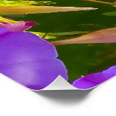 PURPLE AND GREEN ABSTRACT DRAWING. SAMER BRASIL. 4 ポスター (コーナー)