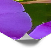 PURPLE AND GREEN ABSTRACT DRAWING. SAMER BRASIL. 4 ポスター (角)