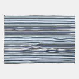 Purple and Grey Stripes キッチンタオル