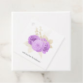 Purple and Ivory Floral フェイバータグ (インサイチュ)