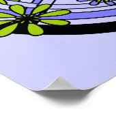 Purple and Lime Peace T-shirts and Gifts ポスター (角)