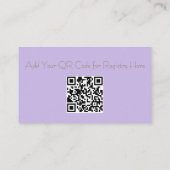 Purple and Mint Woodland Animals Book Request エンクロージャーカード (裏面)