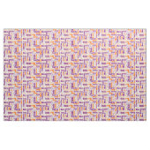 Purple and Orange Thank You Word Cloud ファブリック (ファットクウォーター)