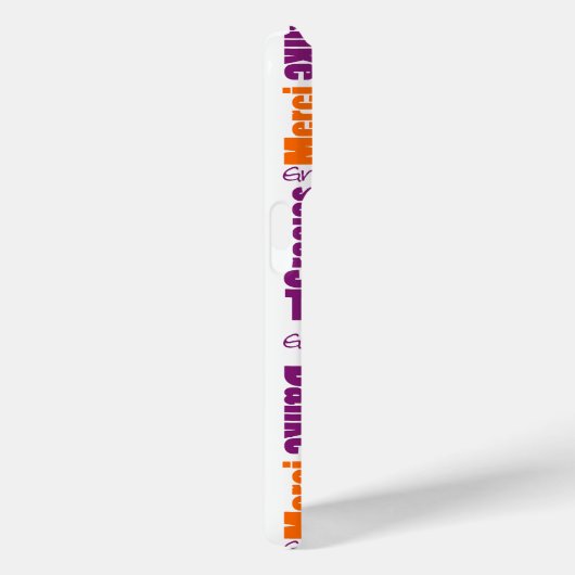 Purple and Orange Thank You Word Cloud Case-Mate iPhoneケース (裏面 / 右)