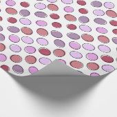 Purple and Pink Crazy Spots Pattern ラッピングペーパー (角)