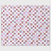 Purple and Pink Crazy Spots Pattern ラッピングペーパー (フラット)