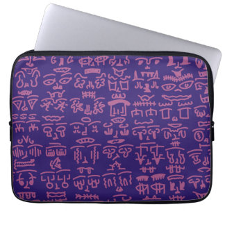 Purple and Pink Doodle Laptop Sleeve – Abstract Ar ラップトップスリーブ