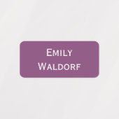 Purple and Pink Kids' Name Clothing School Labels ラベル (デザイン1)