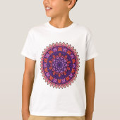 Purple and pink mandala  tシャツ (正面)