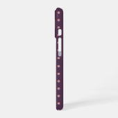 Purple and Pink Polka Dot Pattern iPhone 16ケース (左側面)