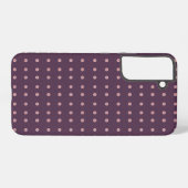 Purple and Pink Polka Dot Pattern Samsung Galaxyケース (裏面横)