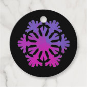 Purple and pink snowflake  フェイバータグ (正面)