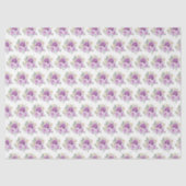 Purple and Silver Elegant Flowers 薄葉紙 (正面)