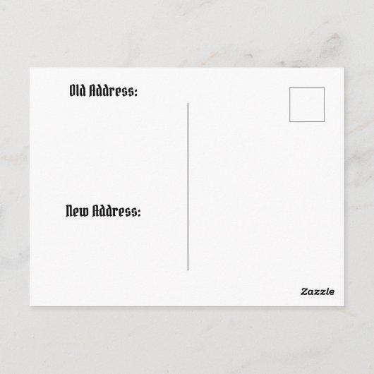 Purple and Silver Flowers in Gothic Frame COA ポストカード (裏面)