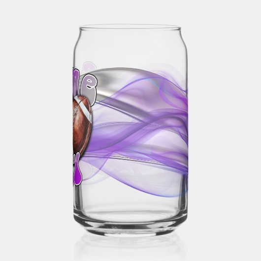 Purple and Silver Game day ガラス缶 (裏面)