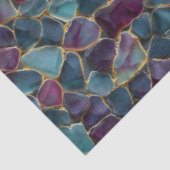 Purple and Teal Sea Glass Pattern Decoupage 薄葉紙 (詳細)